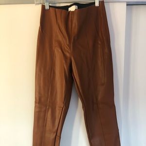 COPY - H&M Brown Faux Leather Leggings Size 4